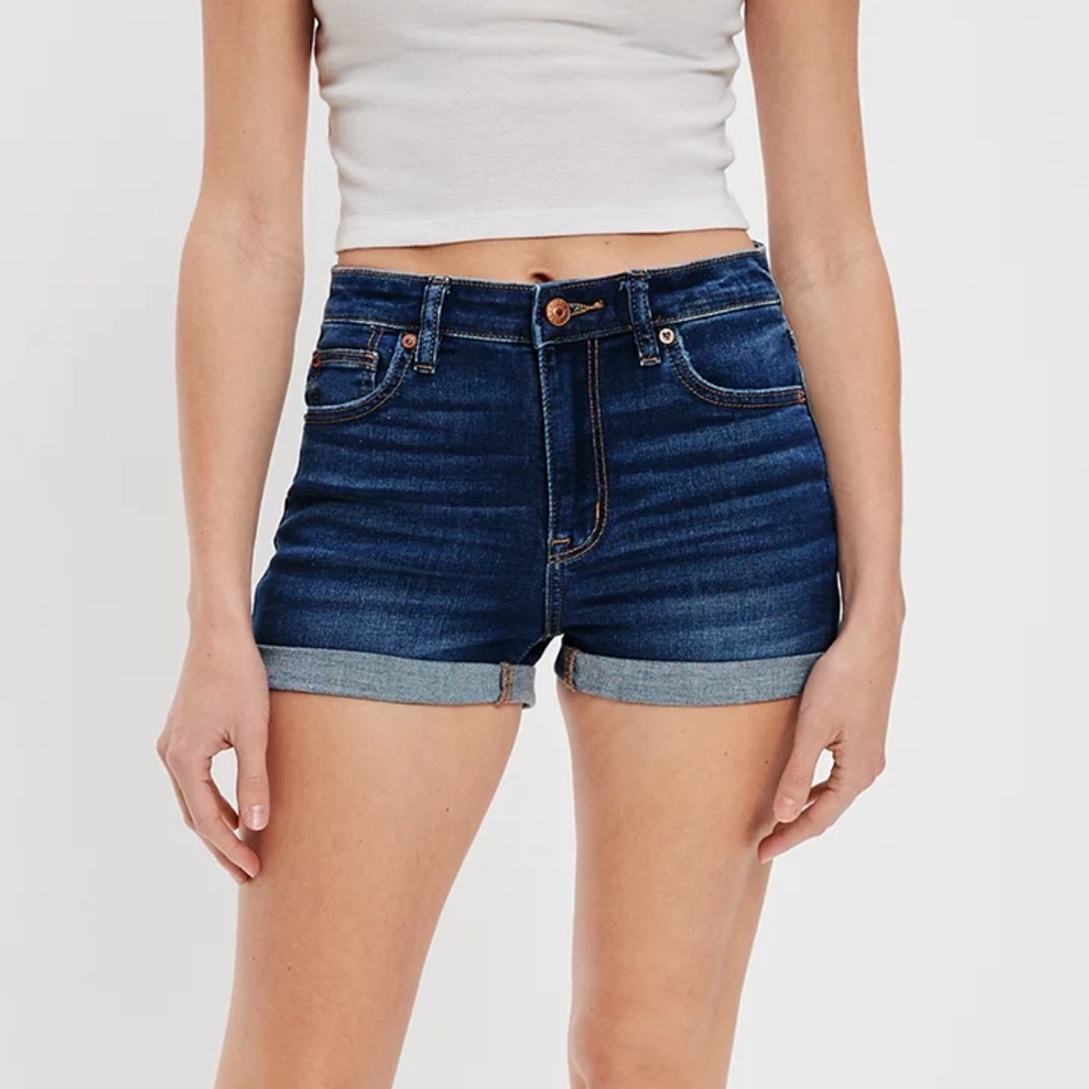 American Eagle. Super-Stretch Denim Shorts. Size 0.